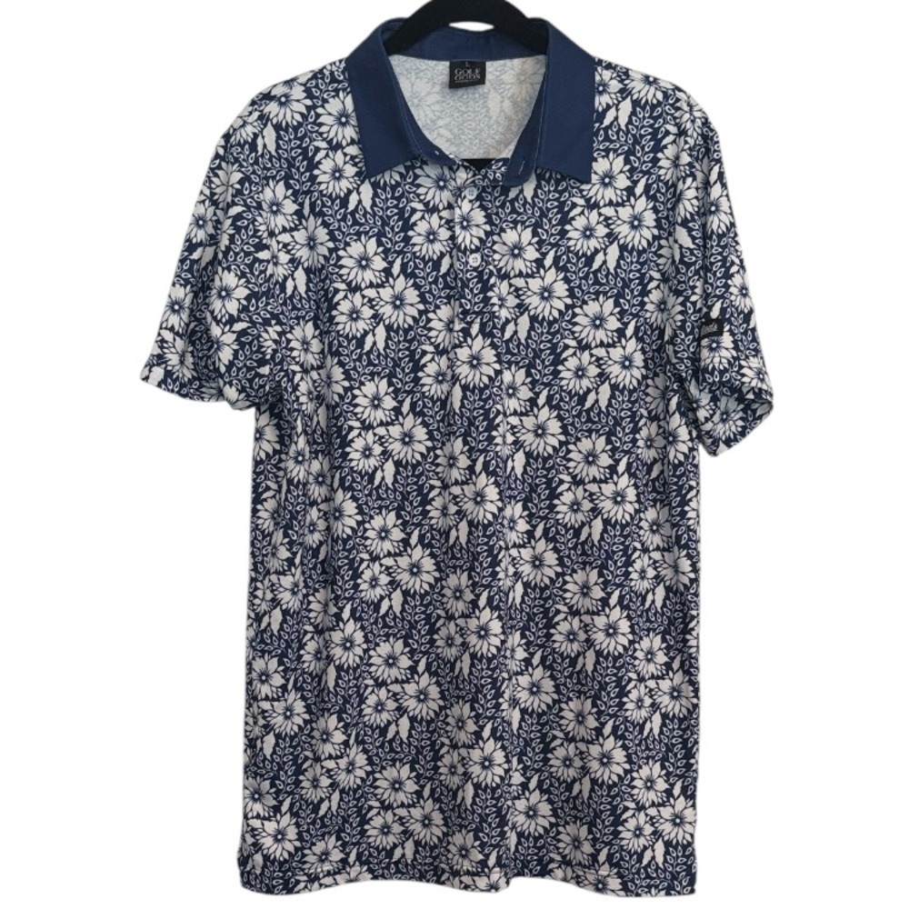Golf Gods Floral Print Golf Polo
